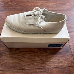 Keds Women’s Nubuck Oxford Shoes – Size 7M “Ice” True Wash Leather, With Box